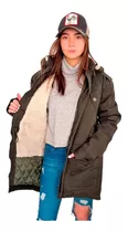 Customs Ba Camperas Mujer Parka Corderito Campera Invierno N