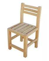 Silla Infantil Madera Reforzada Kids Niños Escuela Kinder