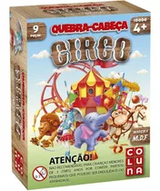 Quebra Cabeça Circo Madeira 9 Peças Grandes - Pais E Filhos