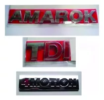 Kit Emblema Amarok + Tdi + 4motion (3 Pçs)