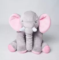 Almofada Elefante Pelúcia Travesseiro 60cm Bebê Antialérgico