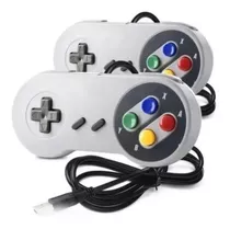 Kit 2 Controles Para Super Nintendo Snes Usb Retro 