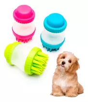 Cepillo Dispensador De Shampoo Baño Y Masaje De Mascotas