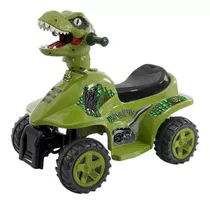 Moto Eléctrica Prinsel Mini Quad Dinosaurio Color Verde Oscuro