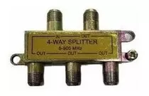 Splitter Cable Coaxial 1x4 Inter Movistar 5-900mhz (2und)