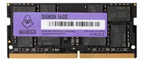 Memoria Para Notebook Mancer Damon 16gb Ddr4 2666mhz C16