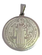 Medalla San Benito Acero 2cm