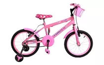 Bicicleta Havoc Infantil Aro 16 P Crianças C Rodinhas Rosa