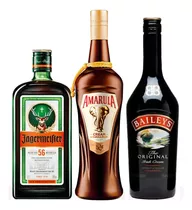 Combo Licores Jagermeister + Amarula + Baileys Paladarnegro