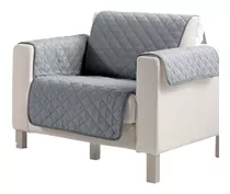 Cubre Sofa Sillon Protector Reversible 1 Cuerpo Cobertor Ax® Color Gris