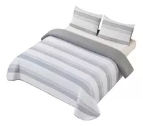 Cubrecama Verano King 290x250 Cm Quilt Reversible + 2 Fundas