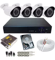 Kit Cftv 4 Câmeras 1.3 Megapixel Ir 36 Leds Dvr 4ch P2p App