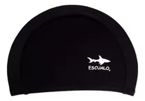 Gorra Natación Lycra Junior 12 Años Color Negro - Escualo Diseño De La Tela Liso Talla Unitalla