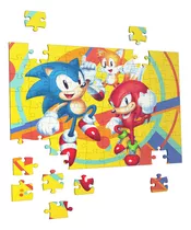 Quebra Cabeça Sonic Brinquedo  90 Peças Envio Full