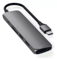 Adaptador Satechi Hub Slim Multipuerto Usb-c 4k Hdmi Usb