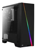 Armário Aerocool Cylon Rgb Black Gamer Com Janela Atx