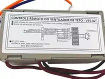 Módulo Receptor Ventilador Teto Vte-02 Vte-04 127v Mondial