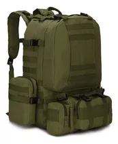 Mochila Táctica Grande Waterproof 60l Molle Calidad Superior Color Verde