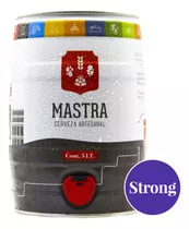 Barril De Cerveza Mastra Artesanal, Mini Chopp, 5 Litros, 7.5% Alcohol - Estilo Strong