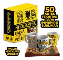 Pack De Artes Nordeste Para Sublimação De Canecas