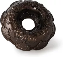 Autumn Wreath Bundt Pan, Bronce, 10 Tazas, Plata