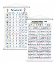 Banners Silabário Simples + Numerais De 0 À 1000 - 80x50cm