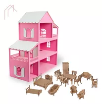 Casinha Casa Boneca Barbie Modelo Completo Gg Promoção 