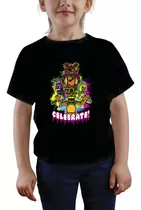 Camisa Infantil Jogo Five Festa Nights Freddy 100% Algodão