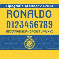 Tipografía Al Nassr 2023-2024 Y Vector Editable