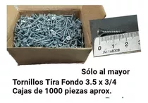 Tornillos Tirafondo Cabeza Plana 3.5 X 3/4 Caja De 1000 Pz