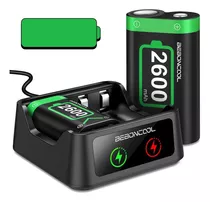 Base + 2x Bateria 2600mah Compatível Xbox 1 / Series X S D01