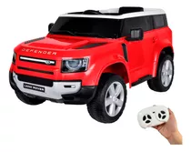 Mini Carro Elétrico Licenciado Defender Vermelha 12v