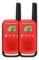 Rádio Comunicador Talkabout Motorola T110br 25km Vermelho