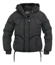 Campera Mujer Termica Abrigo Capucha Puffer Parka Nylon Bgt