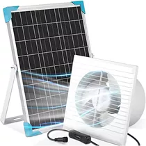 Ventilador Solar, Panel Solar De 15w, Resistente Al Agu...