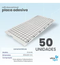 50 Pçs - Placa Adesiva Refil 450x220 Mm Mata Mosca Mosquito