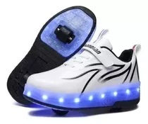 Zapatillas Voladoras De Dos Ruedas, Patines +led Recargable