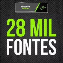 Pack 28 Mil Fontes Para Pc - Ae Ps Cdr Word Etc 