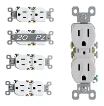 Contacto Dúplex Aterrizado Blanco Legrand Bticino (20pz)