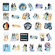 40 Stickers Impermeables Bluey, Adhesivos, Pegatinas