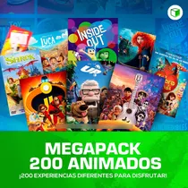 Megapack: 200 Películas Animadas Latino Full Hd Digital