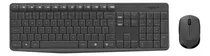 Kit Teclado E Mouse Mk235 Sem Fio Abnt2 Cor Cinza Logitech 