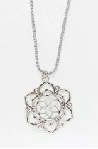 Collar  Semilla De La  Vida Flor Mandala  Geometria  Sagrada