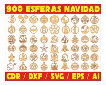 Pack Vectores Corte Laser -  900 Colgantes Adornos Navidad