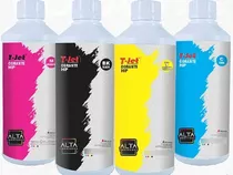 Kit 4 Tintas (t-jet) Canon/ Hp De (1l)corante Premium  