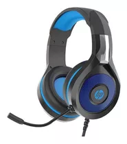 Auriculares Hp Dhe-8010 Gamer Oficina Con Luces Y Microfono Negro