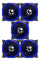 Kit 5 Cooler Para Gabinete Bluecase 120mm Led Azul Bfr-11b