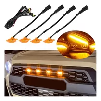 Luces Led Tipo Raptor Universal Parrilla Rejilla Ambar X4 