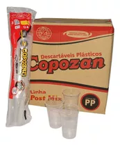 Copo Liso Descartável 550ml Pp - Post Mix Copozan C/1000 Cor Transparente