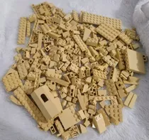 Lego Original 330 Peças Na Cor Bege Areia Blocos De Montar